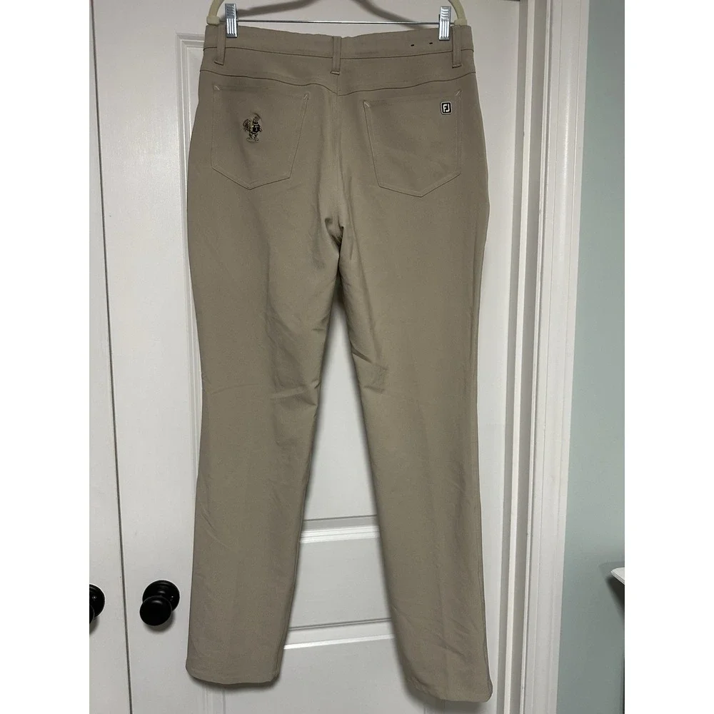 FootJoy FJ, Mens Athletic Fit Stretch 5‎ Pocket Golf Pants, Tan, Size W34/L34